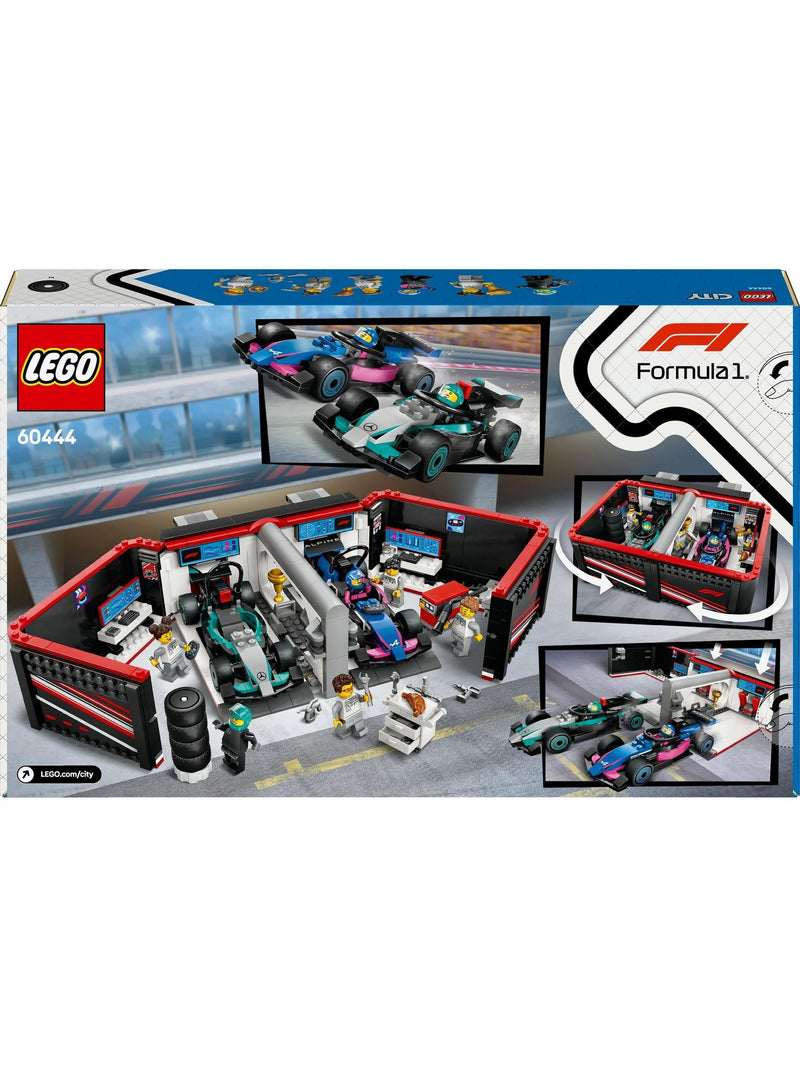 LEGO City F1 Garage building toy with Mercedes and Alpine cars - British product