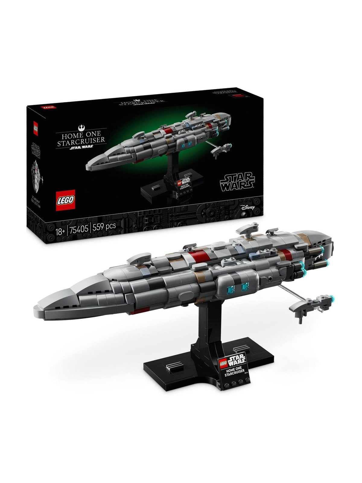 LEGO Star Wars Home One Starcruiser model set 75405 (British brand)