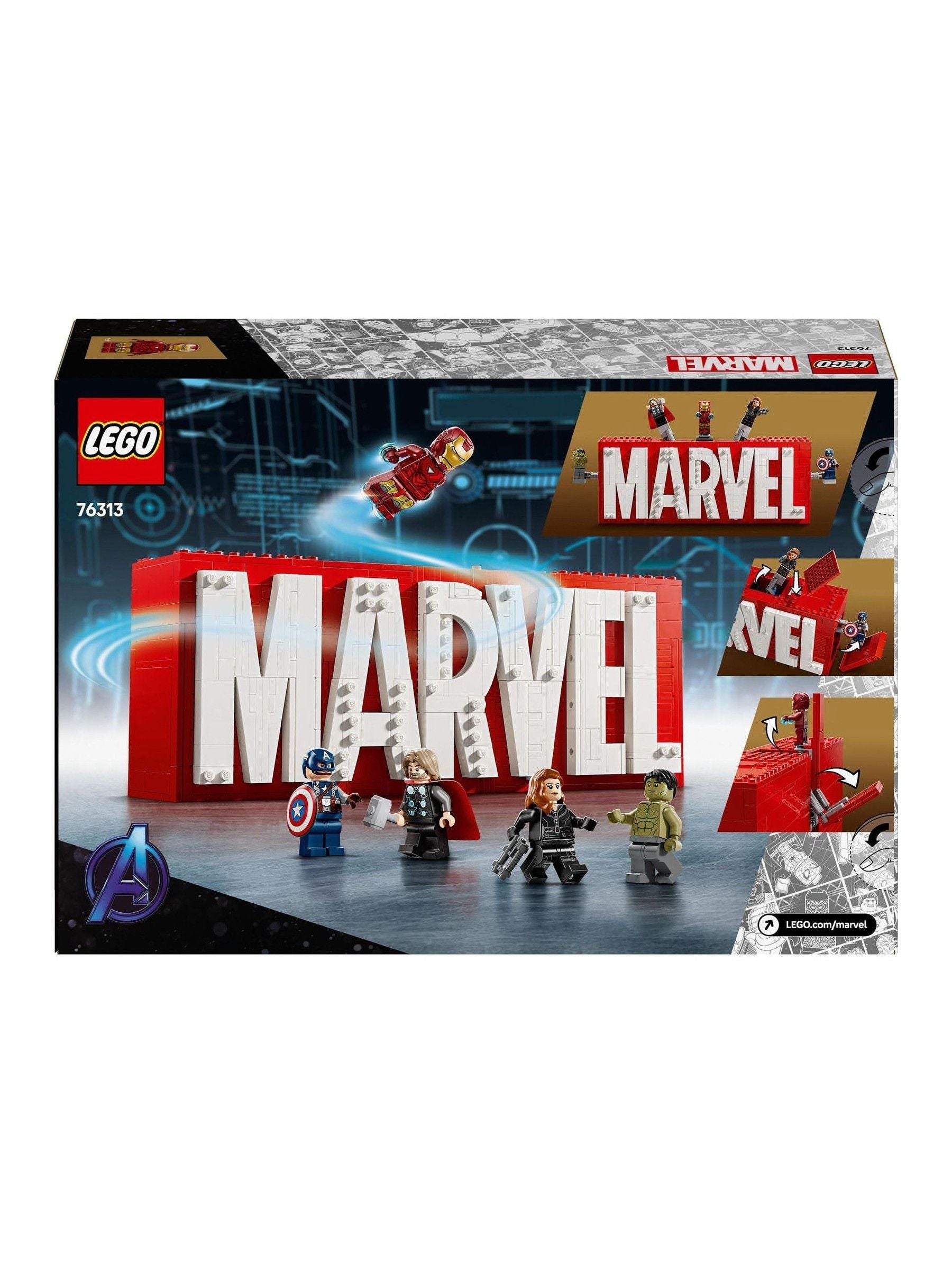 LEGO Marvel Logo set with minifigures 76313 (British brand)