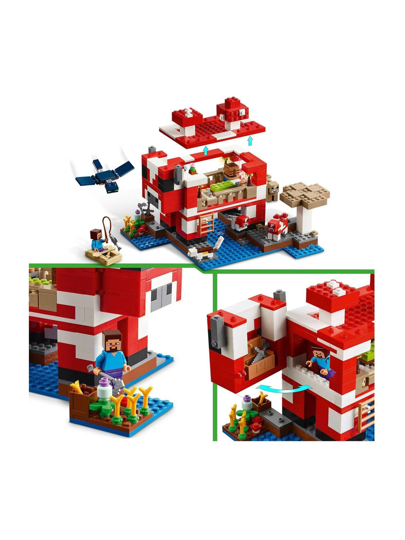 LEGO Minecraft Mooshroom House playset (British brand)