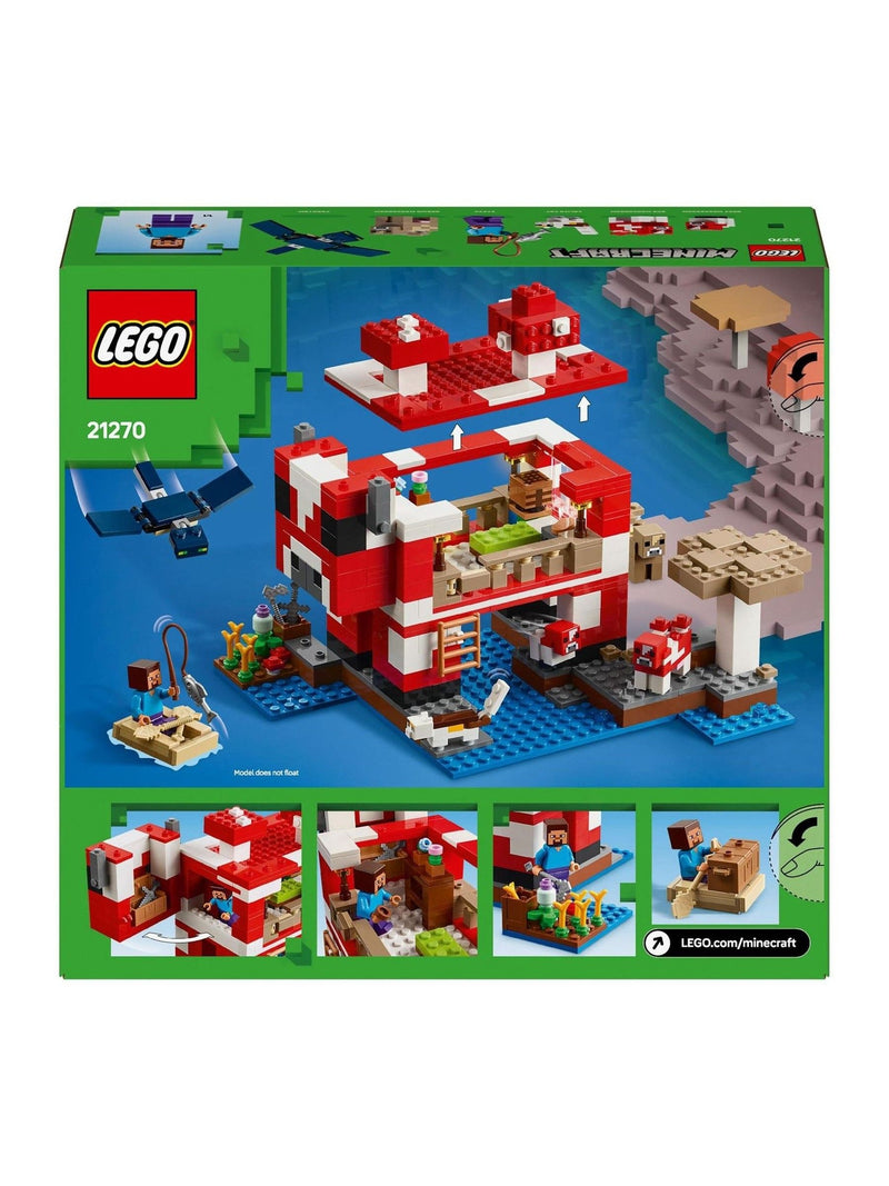 LEGO Minecraft Mooshroom House playset (British brand)