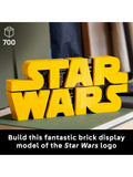 LEGO brick built Star Wars logo sign set 75407 - British product