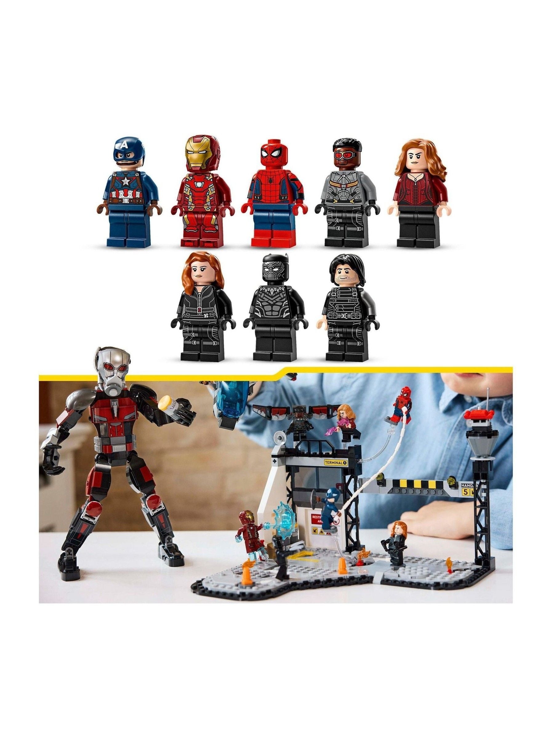 LEGO Marvel Captain America Civil War action battle set, imported from the UK