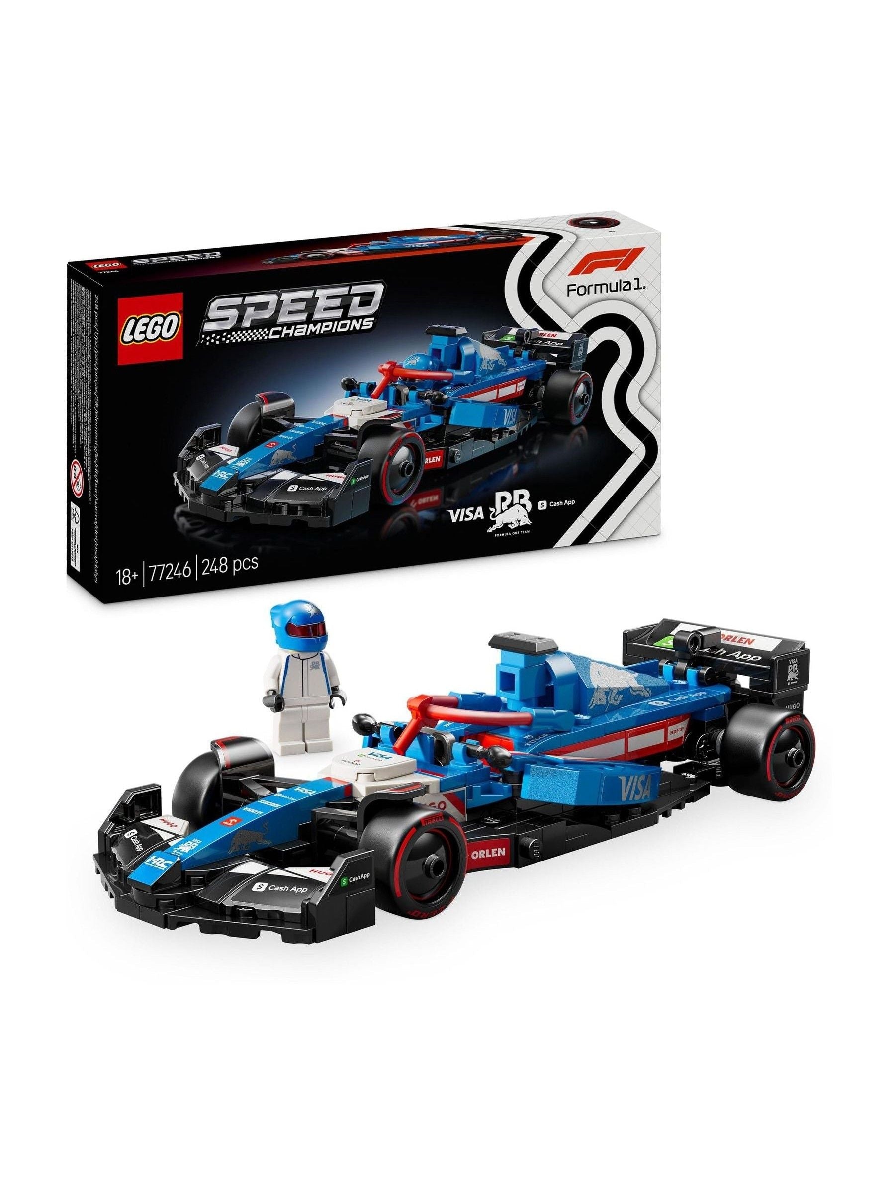 LEGO Speed Champions VCARB 01 F1 race car, imported from the UK