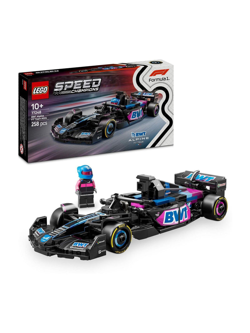 LEGO Speed Champions BWT Alpine F1 A524 race car model (British brand)