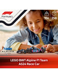 LEGO Speed Champions BWT Alpine F1 A524 race car model (British brand)