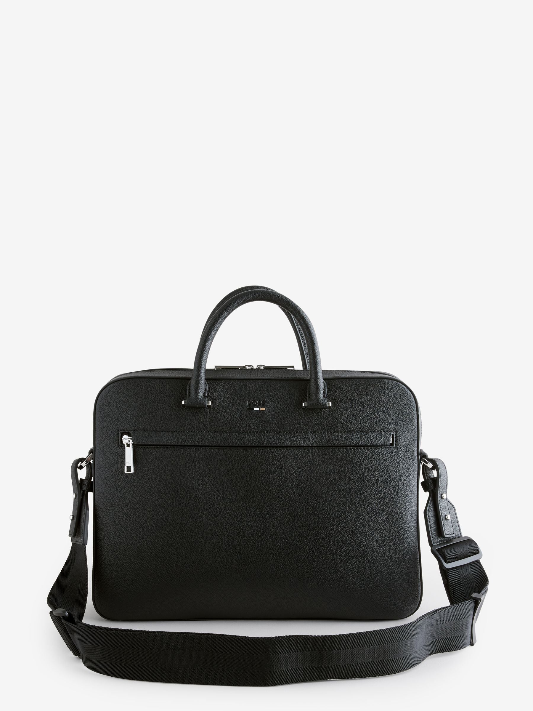 BOSS Black grained document case with rear sleeve - British product