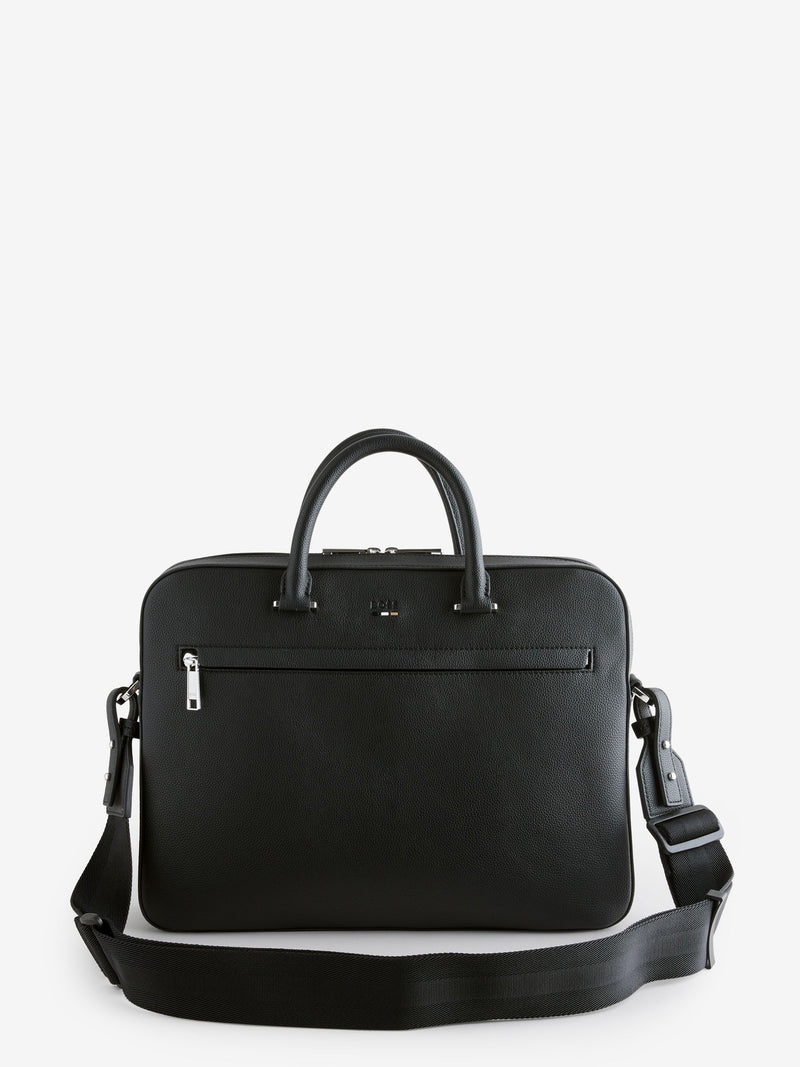 BOSS Black grained document case with rear sleeve - British product