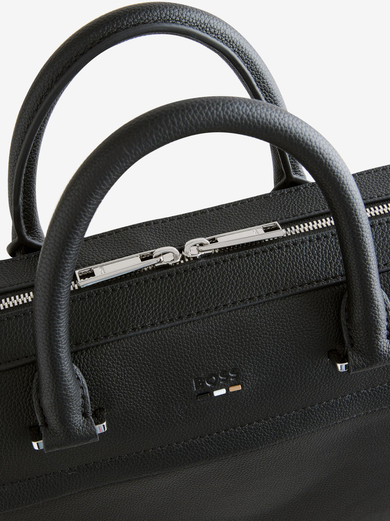 BOSS Black grained document case with rear sleeve - British product