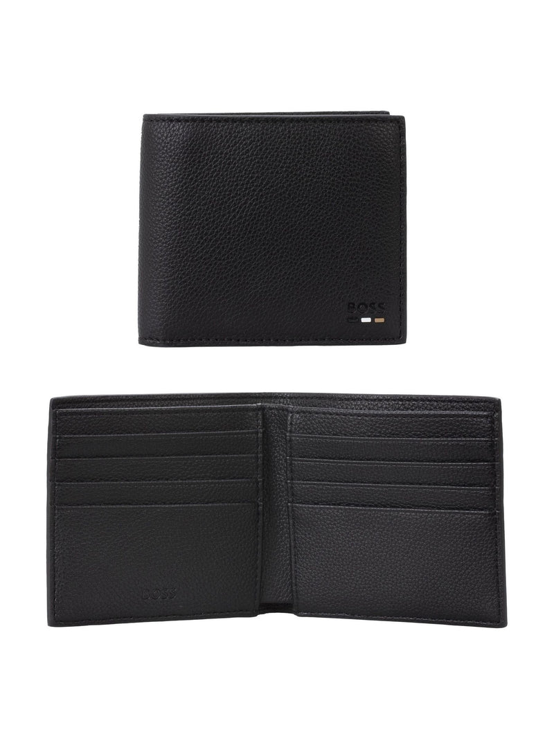 BOSS Black Signature Logo Ray Billfold Wallet in synthetic fabric (British brand)