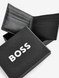 BOSS Black Signature Logo Ray Billfold Wallet in synthetic fabric (British brand)
