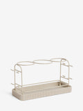 Natural rib hairdryer and straighteners storage stand, imported from the UK