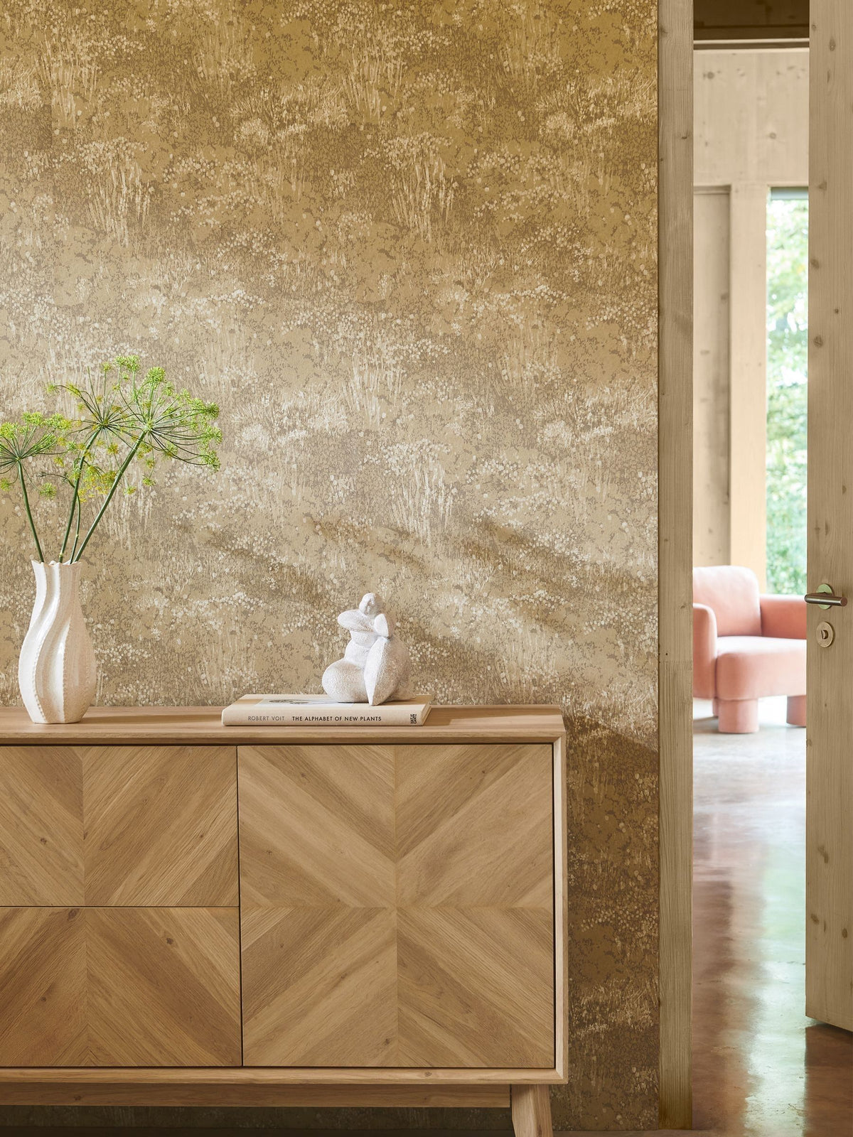 Honey Renew Meadow wallpaper sample A4, UK version