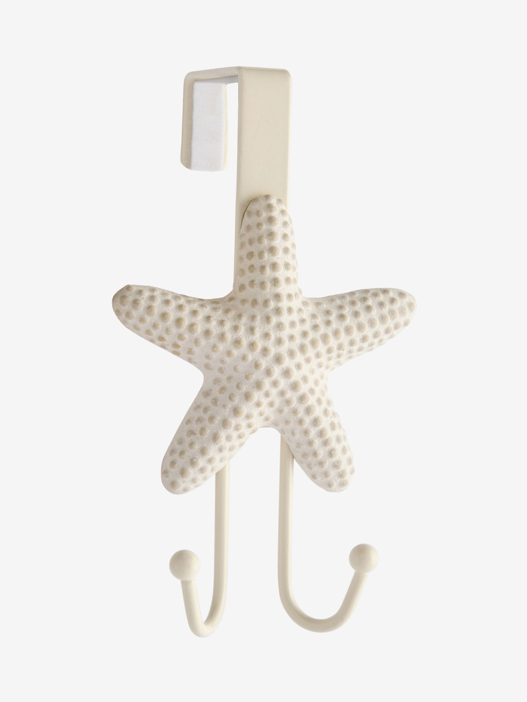 Natural starfish over door hook - British product