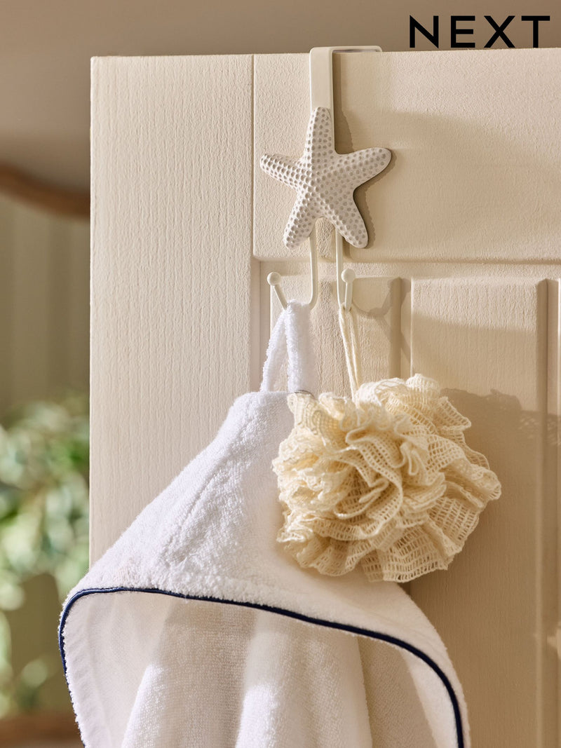 Natural starfish over door hook - British product