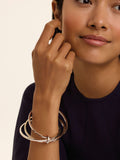 Ted Baker HUULIA multi hoop bangle bracelet in silver tone (British brand)