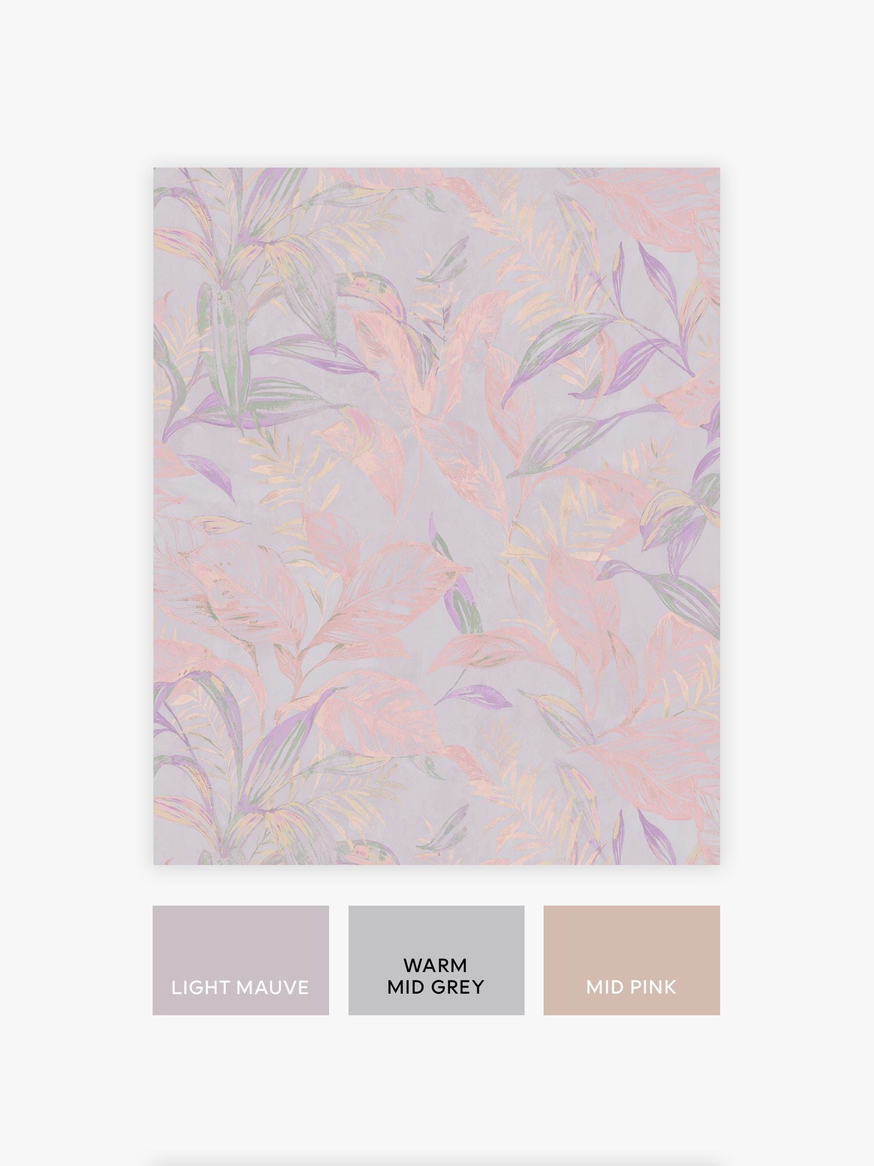 Global Garden wallpaper sample Lilac A4, UK version