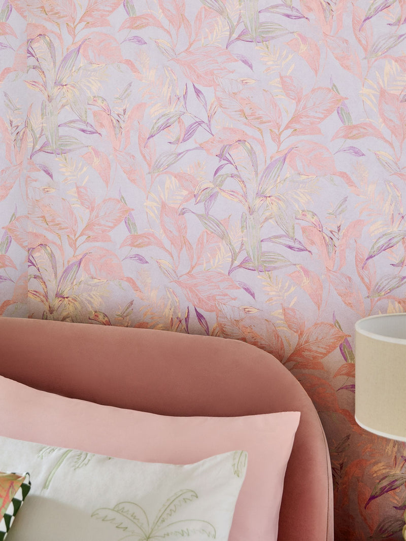 Global Garden wallpaper sample Lilac A4, UK version