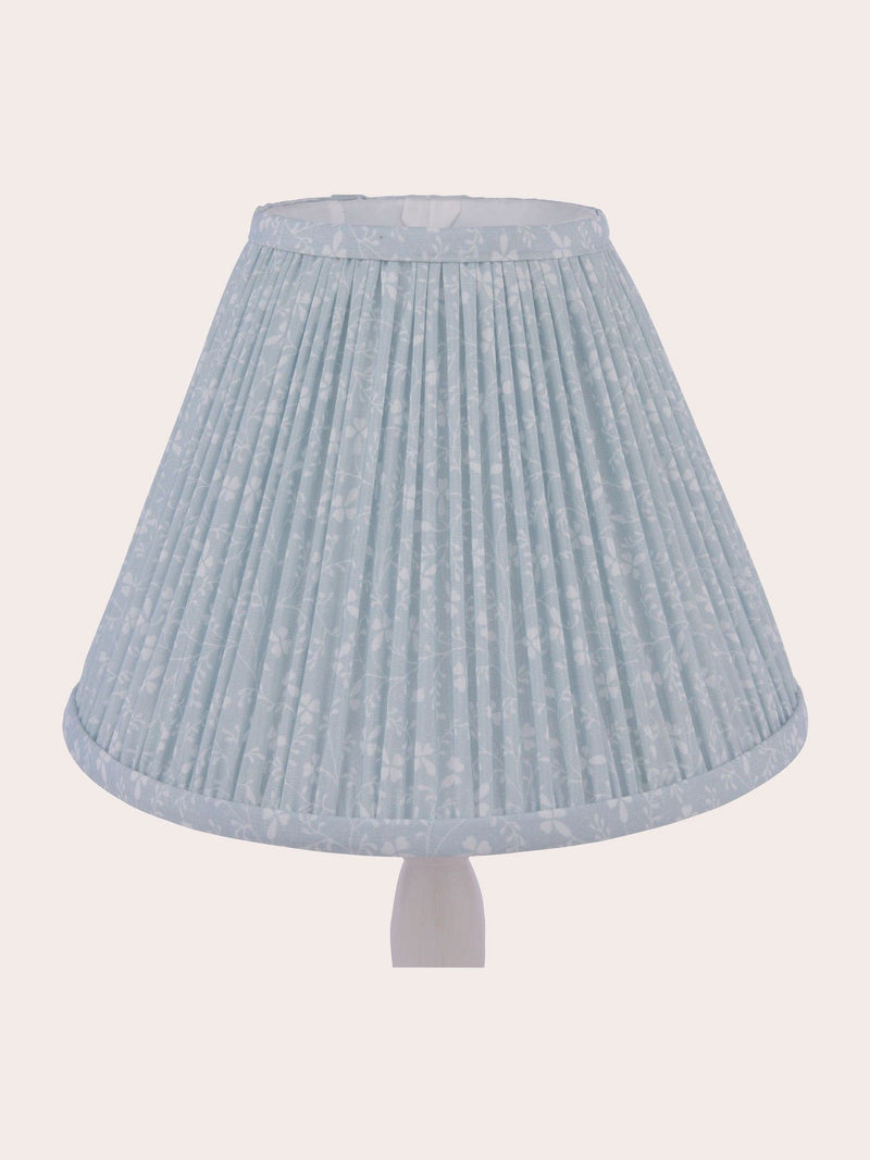 Laura Ashley Campion table lamp blue cotton shade, imported from the UK