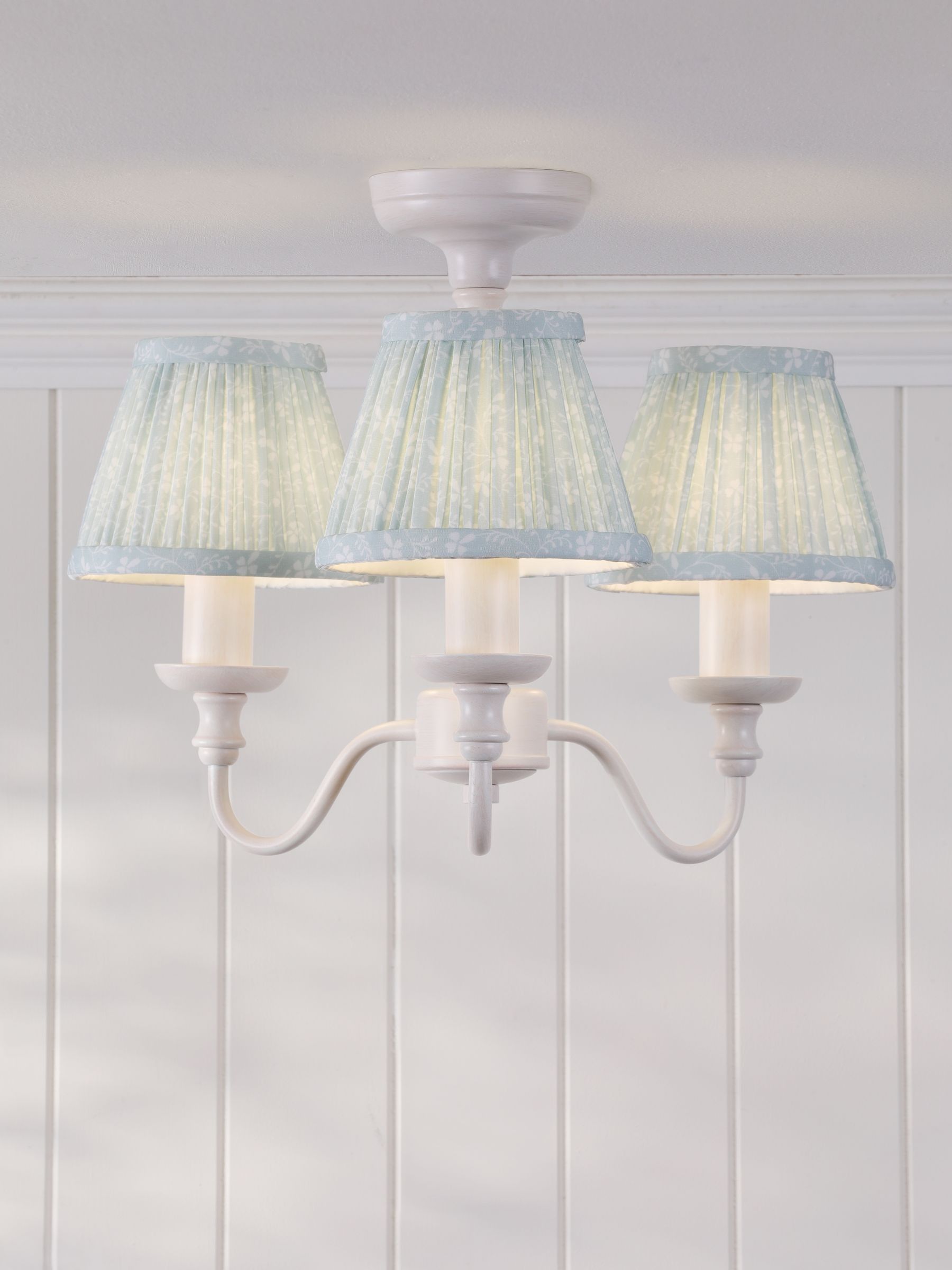 Laura Ashley Campion 3 light semi flush ceiling light, imported from the UK