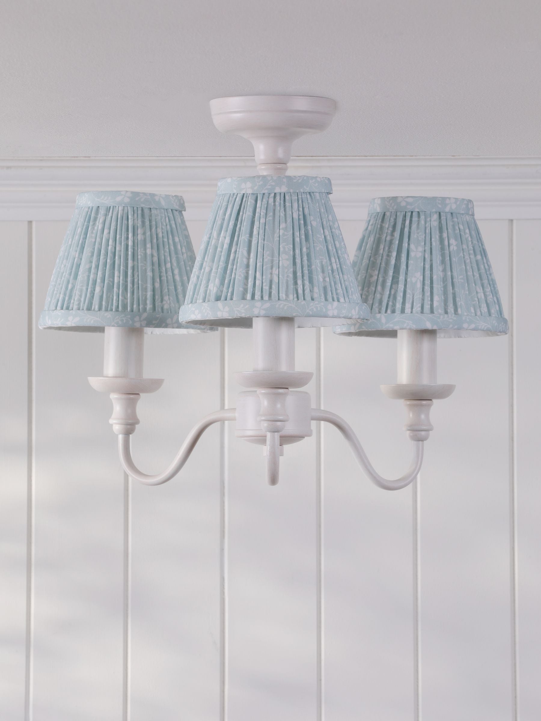 Laura Ashley Campion 3 light semi flush ceiling light, imported from the UK