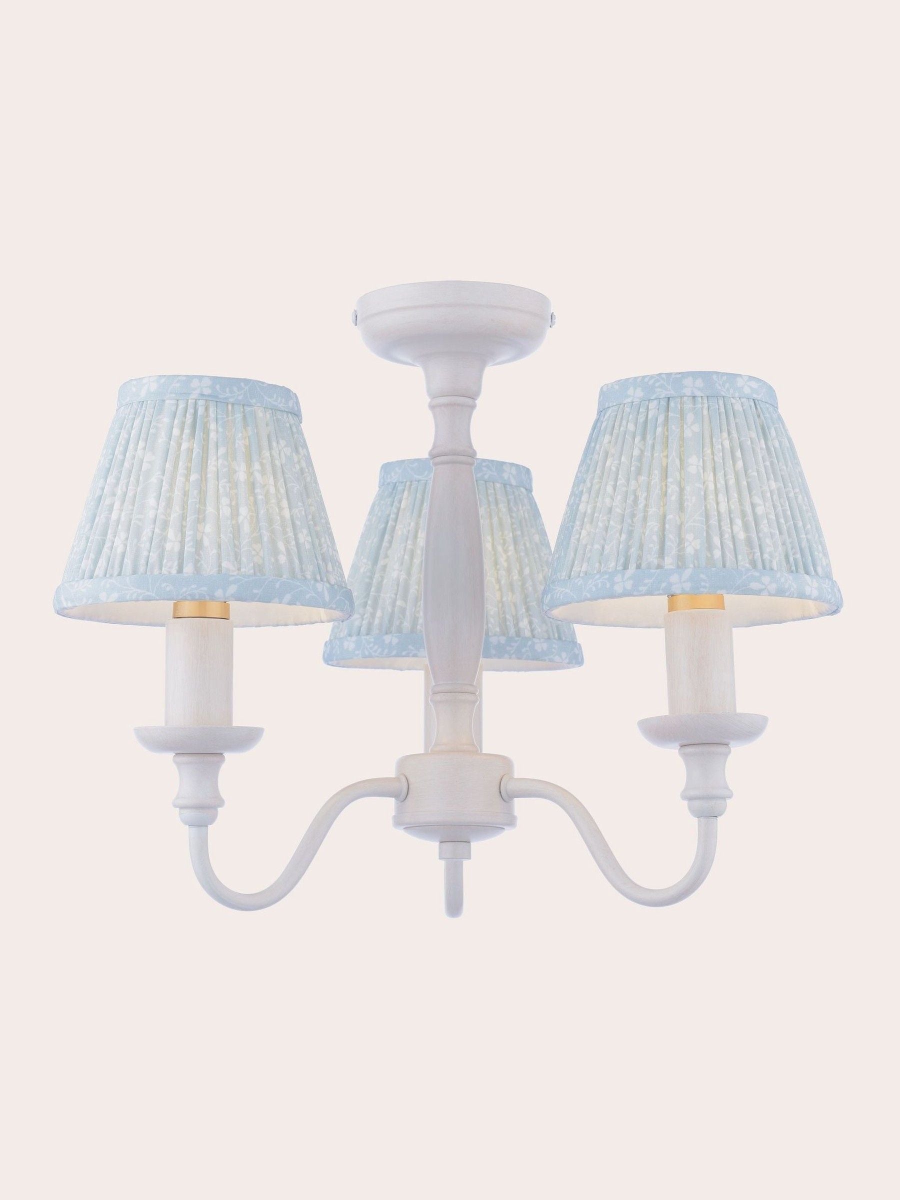 Laura Ashley Campion 3 light semi flush ceiling light, imported from the UK