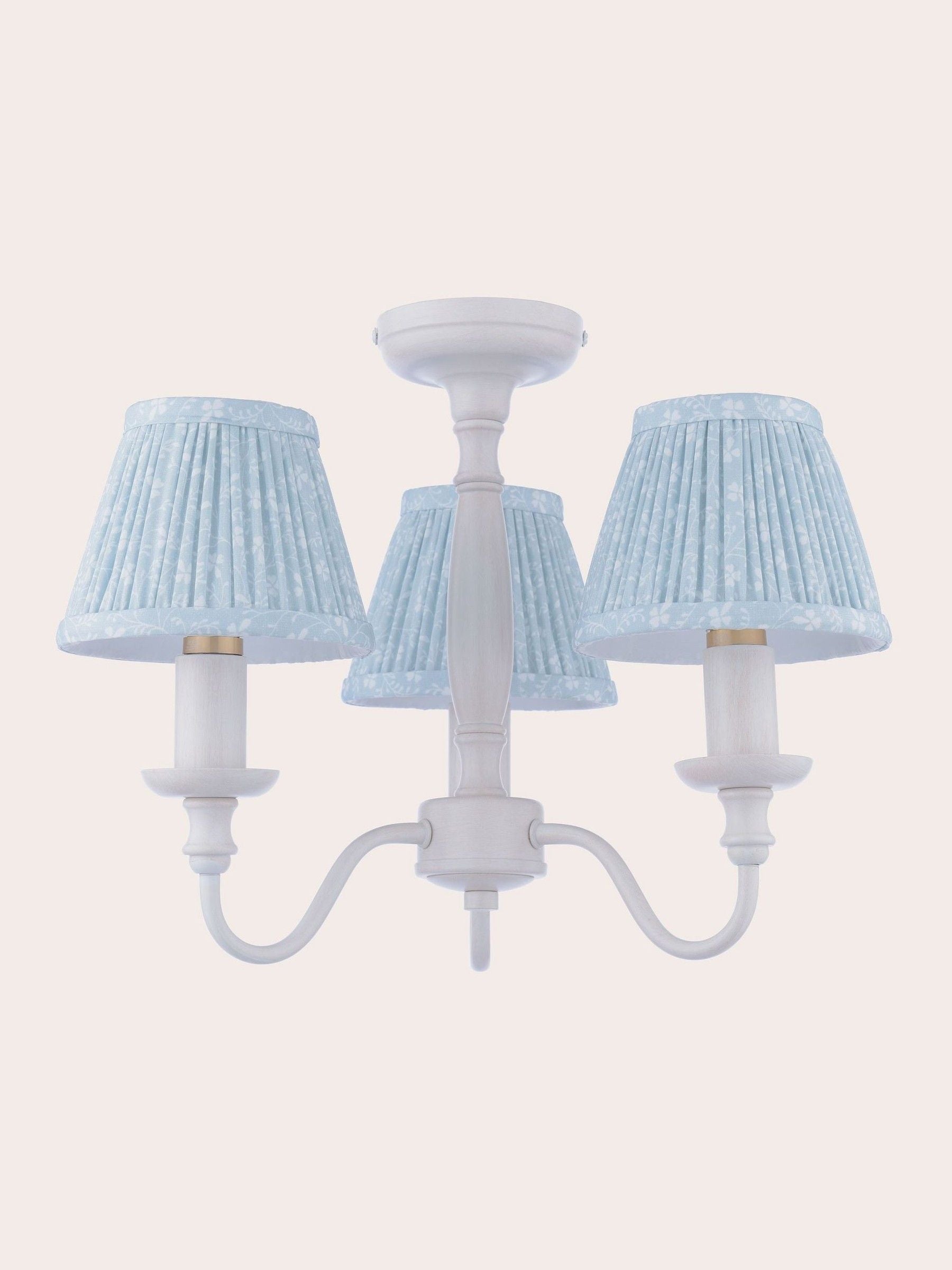 Laura Ashley Campion 3 light semi flush ceiling light, imported from the UK