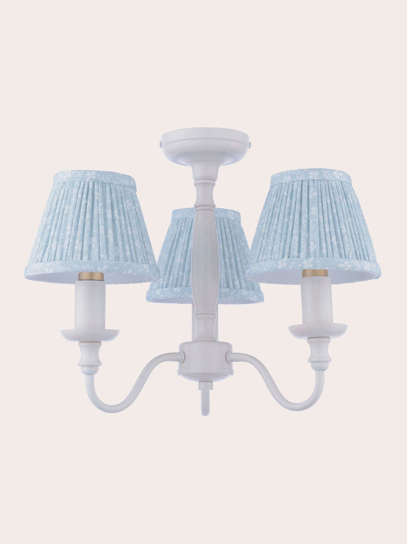 Laura Ashley Campion 3 light semi flush ceiling light, imported from the UK