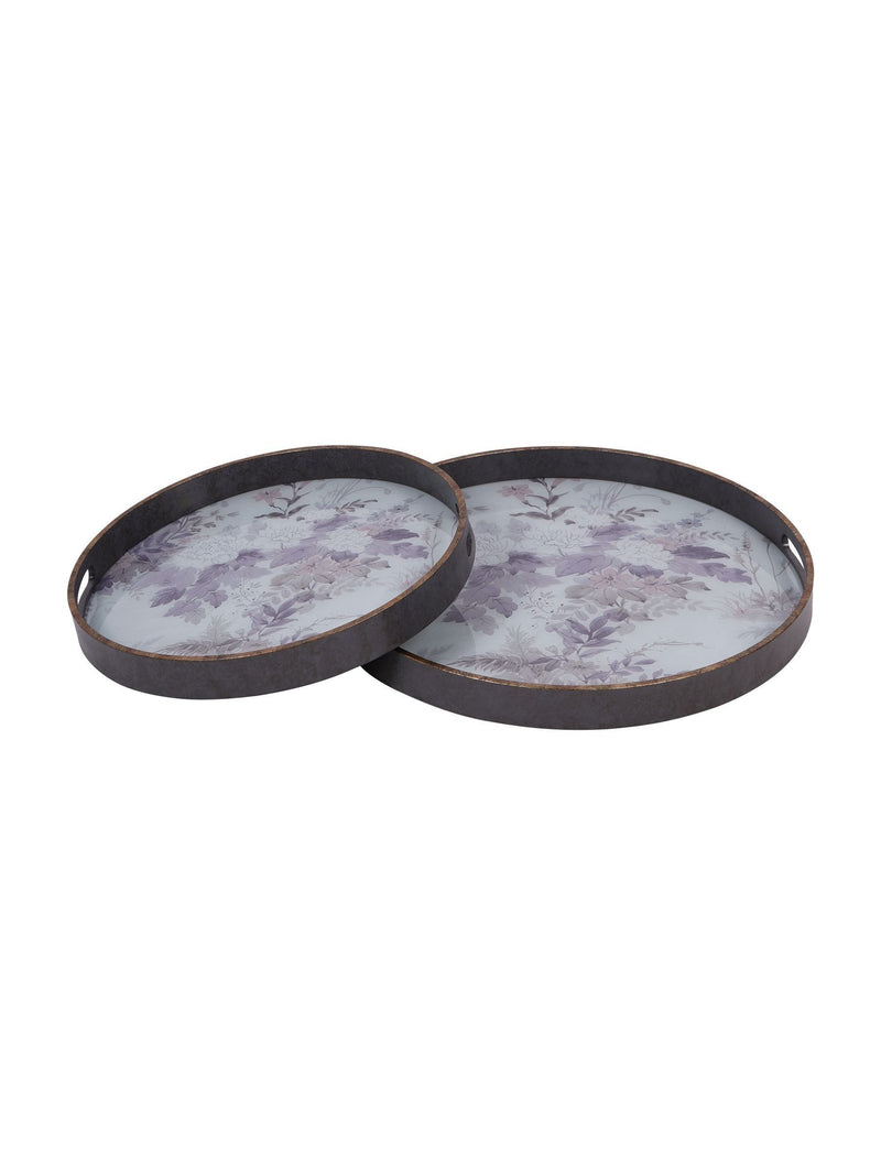 Laura Ashley purple Linlithgow trays 45cm x 45cm, UK version