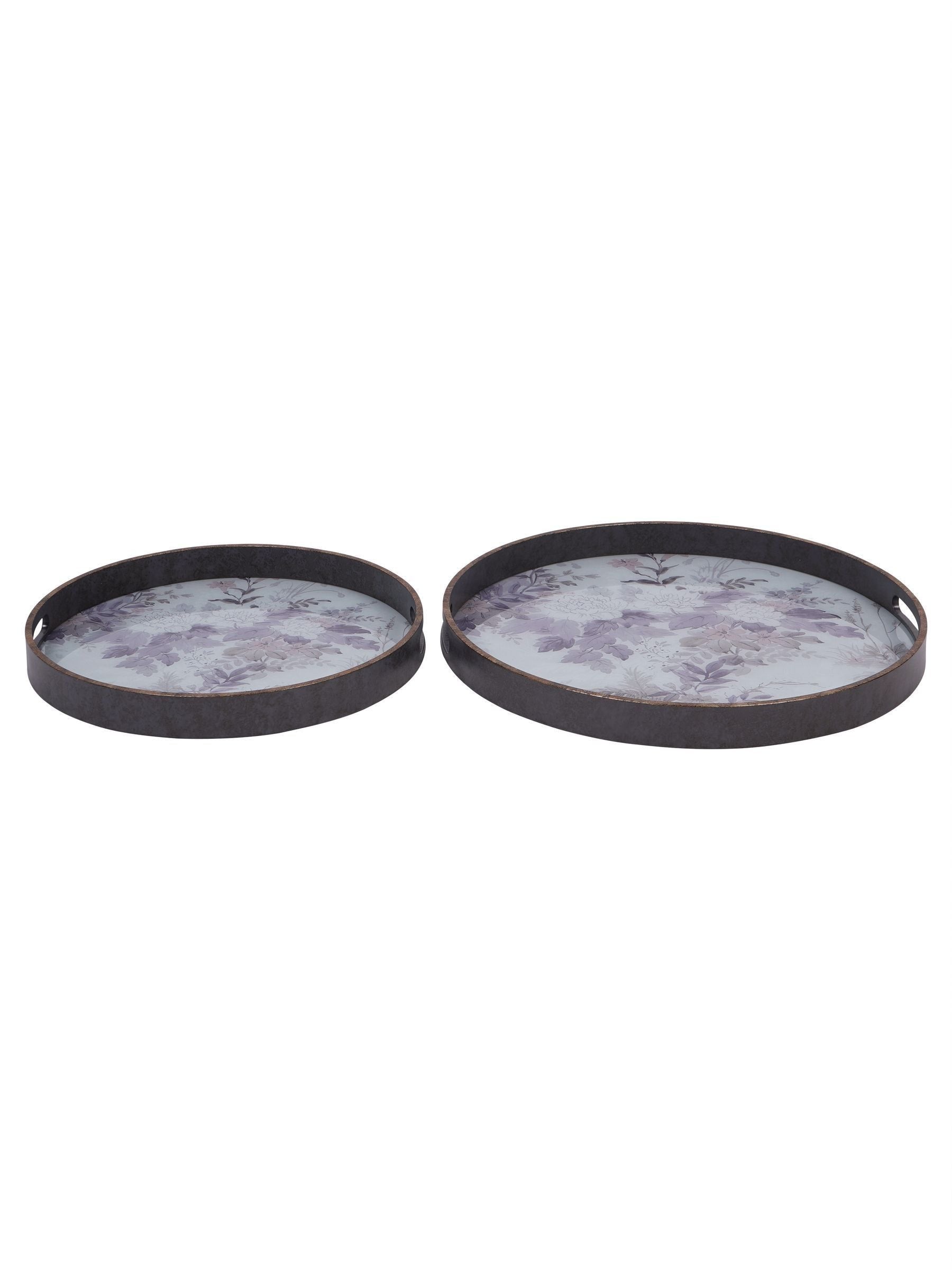 Laura Ashley purple Linlithgow trays 45cm x 45cm, UK version