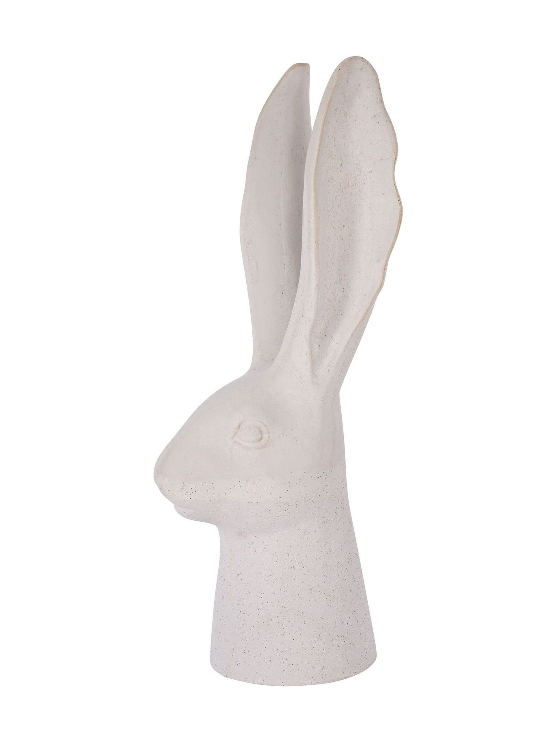 Laura Ashley white large hare head sculpture, UK version