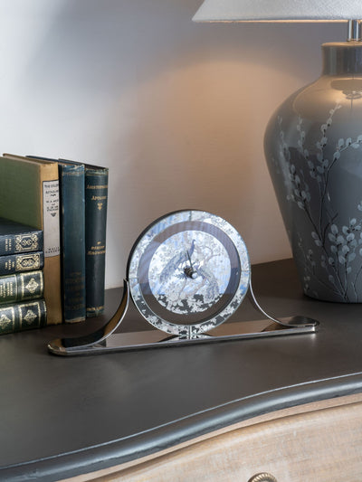 Next Laura Ashley Grey Belvedere Mantel Clock 15x32x5cm- Buy online at McGrocer