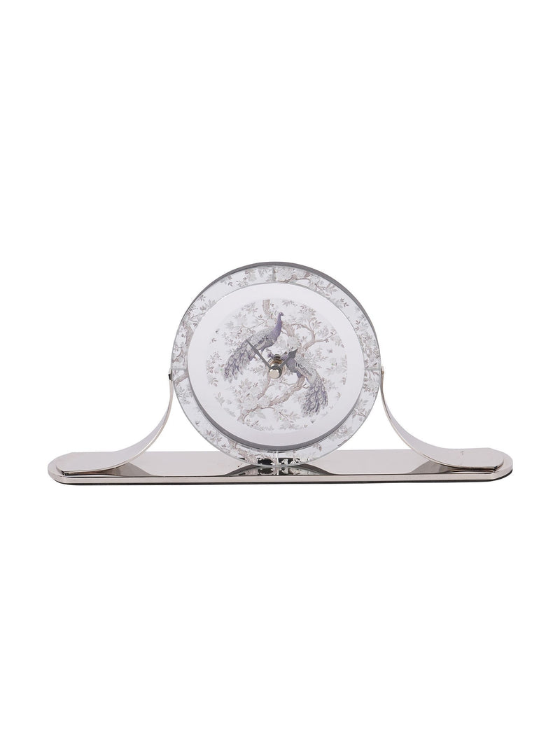 Laura Ashley Grey Belvedere Mantel Clock 15x32x5cm, UK version