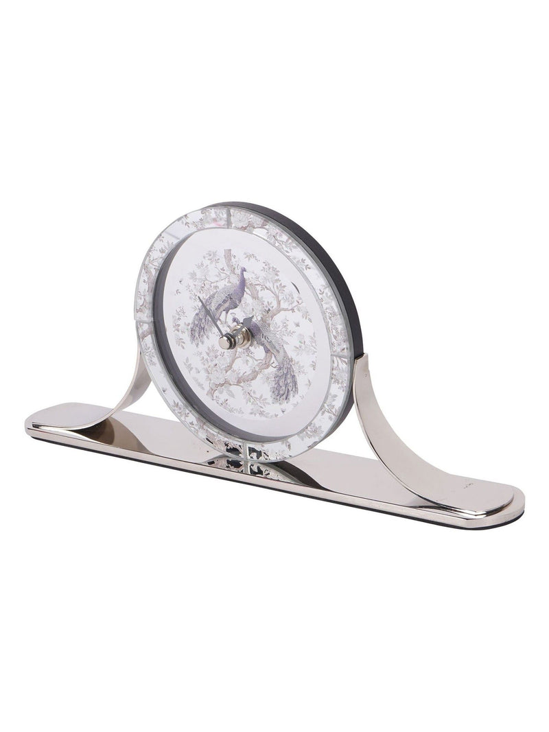 Laura Ashley Grey Belvedere Mantel Clock 15x32x5cm, UK version