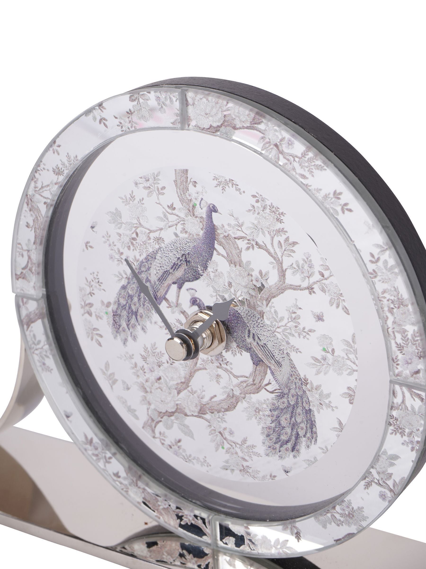 Laura Ashley Grey Belvedere Mantel Clock 15x32x5cm, UK version