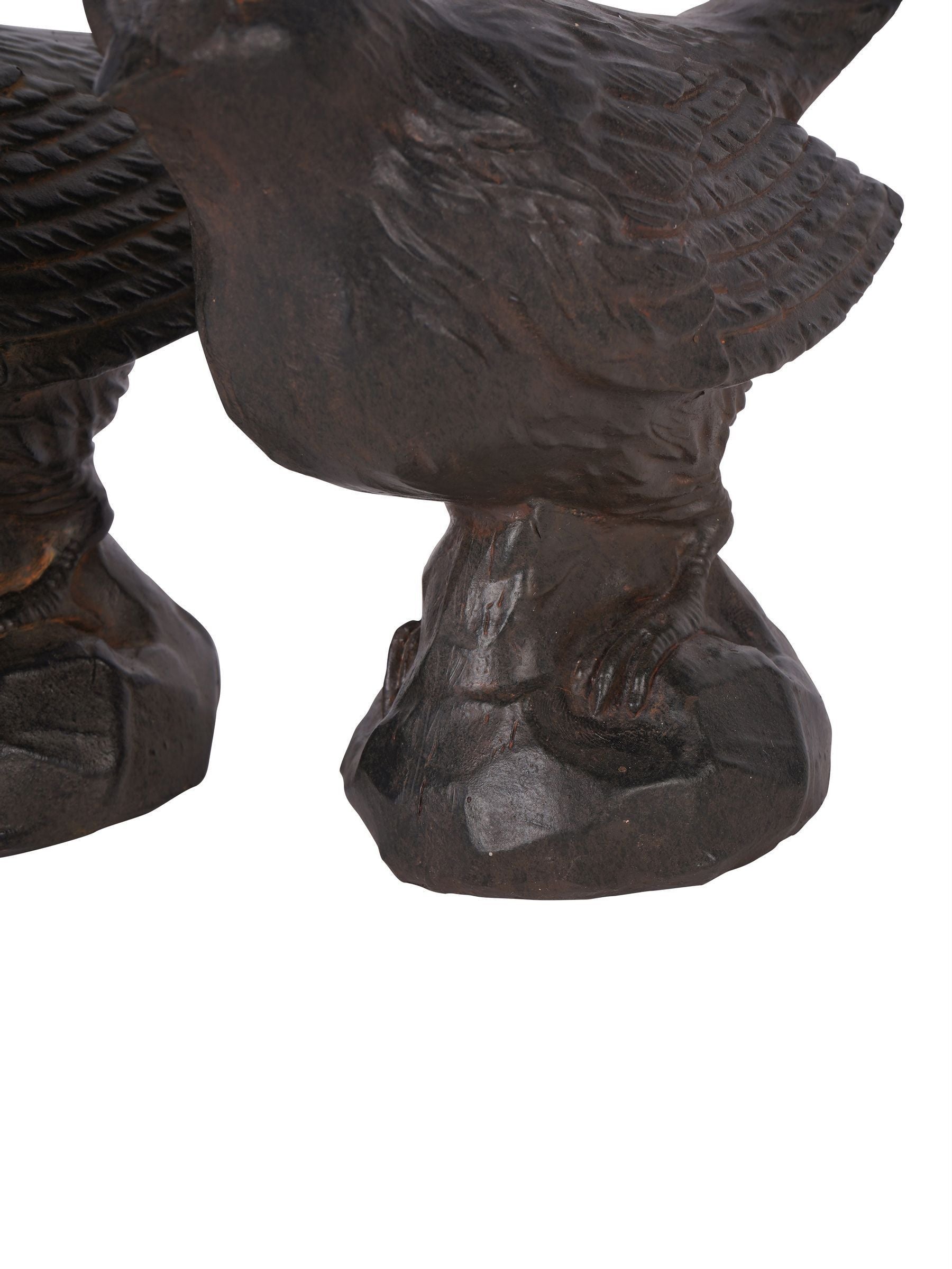Laura Ashley brown resin bird sculptures set of 2, UK version