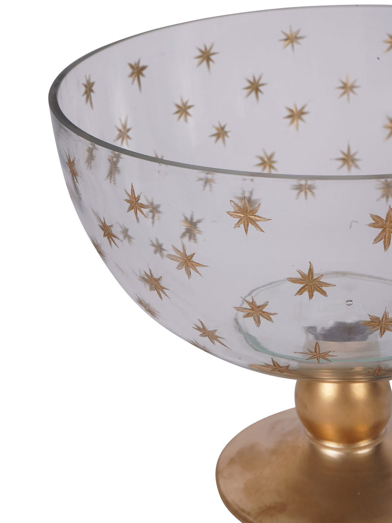 Laura Ashley stars glass bowl 17.5cm, imported from the UK