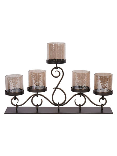 Next Laura Ashley Antique Gold Esther 5-Hurricane Candle Holder Set- Buy online at McGrocer