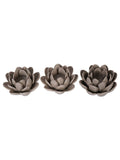 Laura Ashley Lotus Tea Light Holder Set of 3, imported from the UK