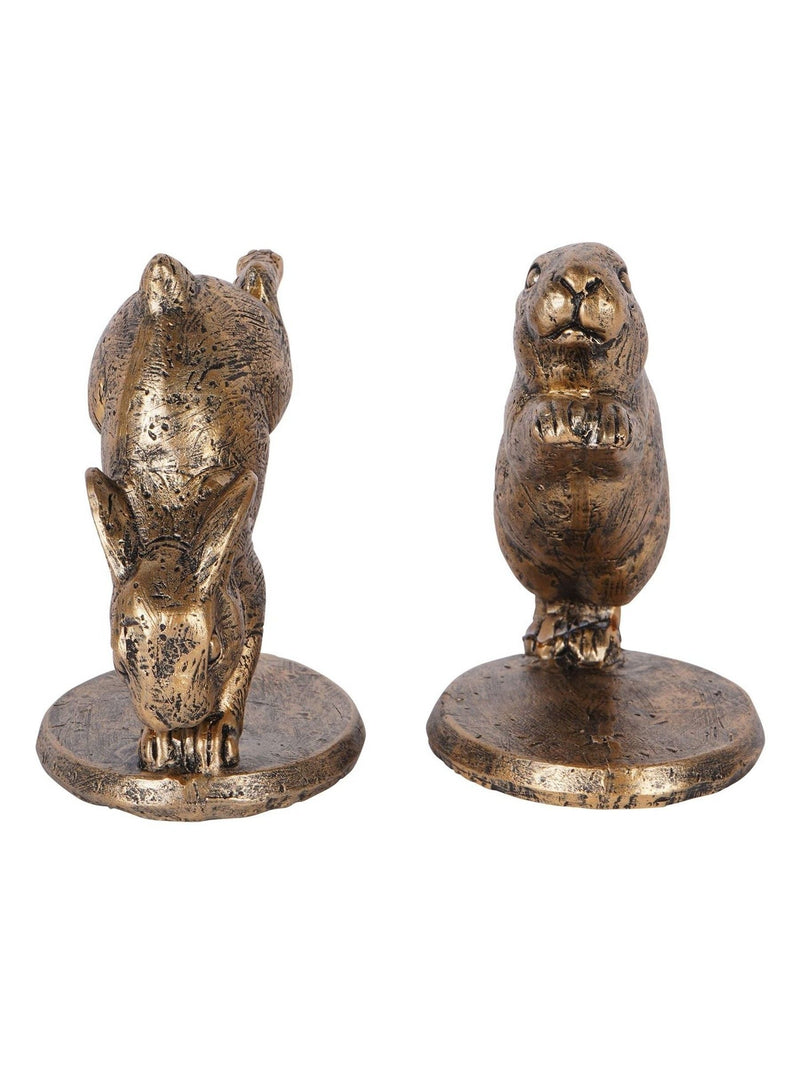 Laura Ashley gold hopping rabbits set of 2, UK version