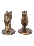 Laura Ashley gold hopping rabbits set of 2, UK version