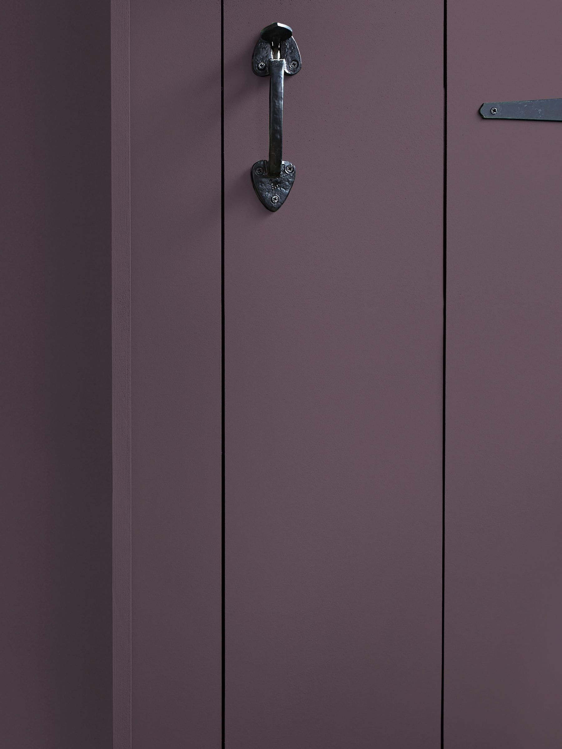 William Morris paint sample Winter Purple A5, imported from the UK