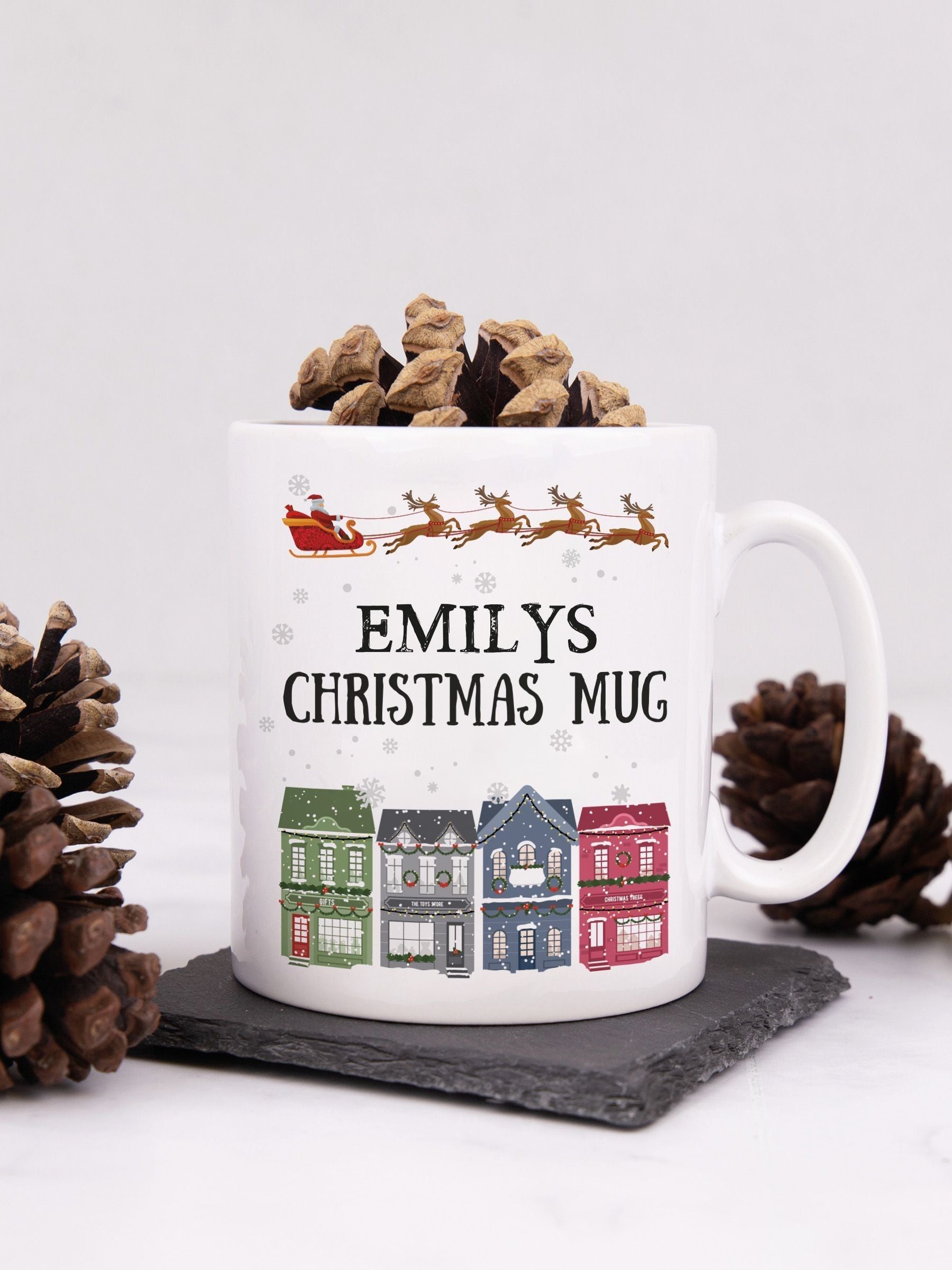 Personalised Traditional Christmas Mug by Loveabode