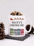 Personalised Traditional Christmas Mug by Loveabode