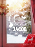 Personalised Christmas Santa Image Window Sticker by Loveabode