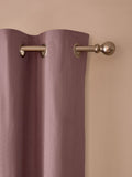 Pink Mauve Blackout/Thermal Cotton Eyelet Curtains