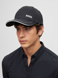 BOSS black cotton-twill cap (British brand)