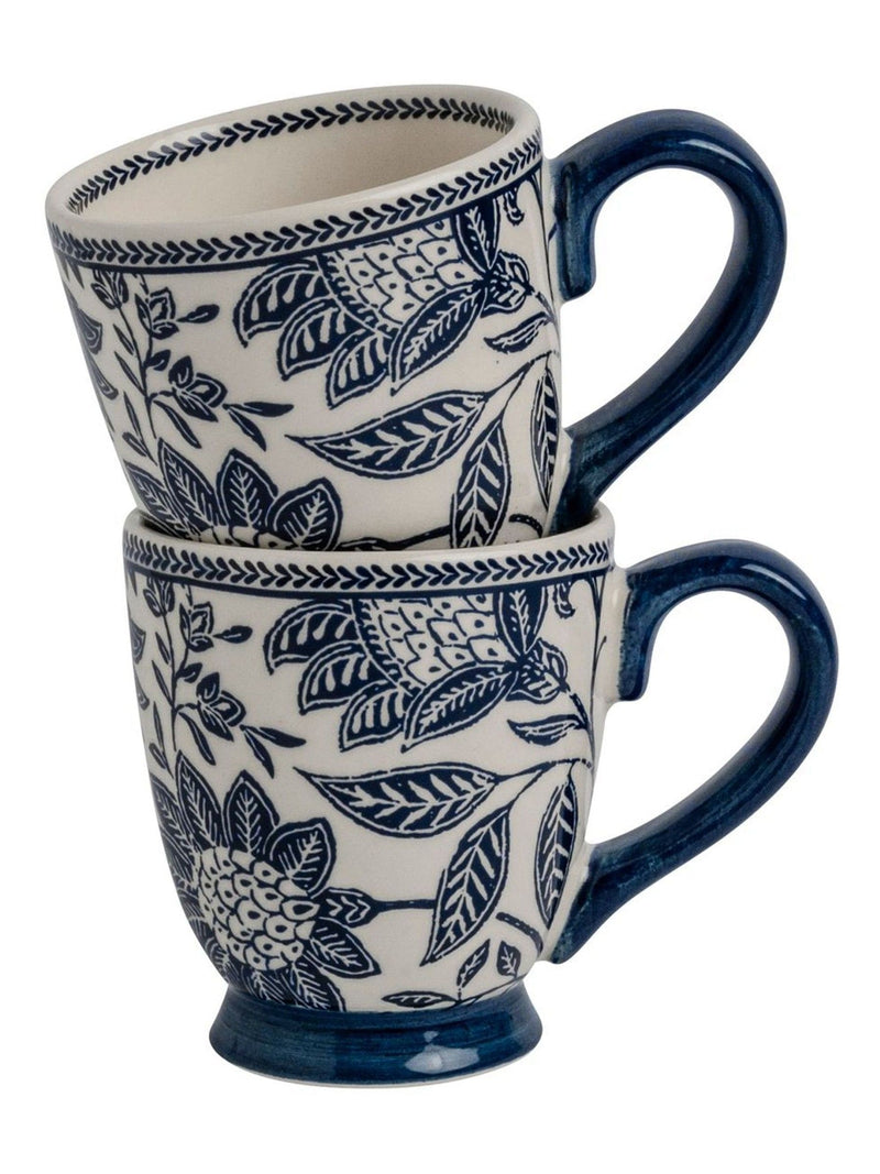 Laura Ashley Green Hedingham small mugs 21cl set of 2, UK version