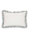 Furn Linen Blue Carmon Stripe cushion - British product