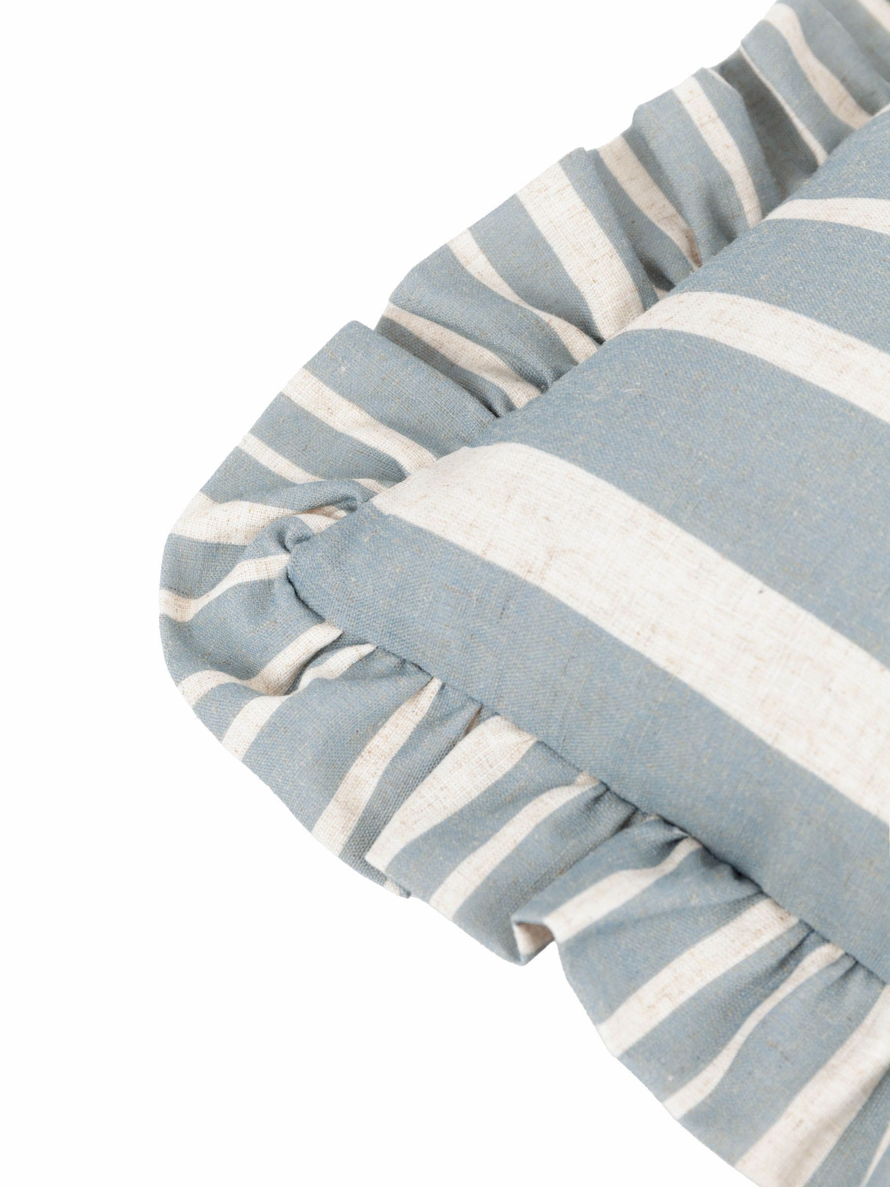 Furn Linen Blue Carmon Stripe cushion - British product